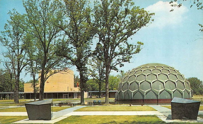 Flint College Robert T Longway Planetarium - Bower Theater Postcard